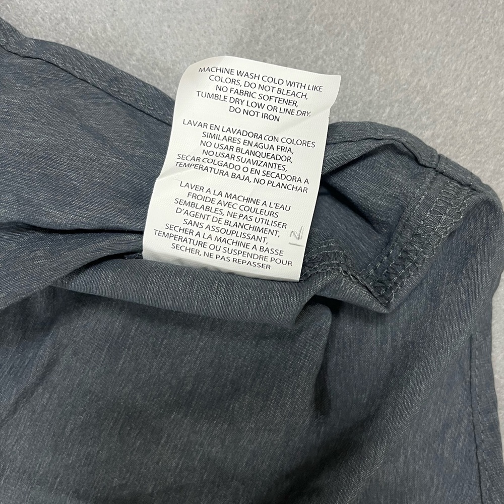Wrangler ATG All Terrain Gear XXL Convertible Sleeve Shirt Gray NWOT Button down - Picture 6 of 8
